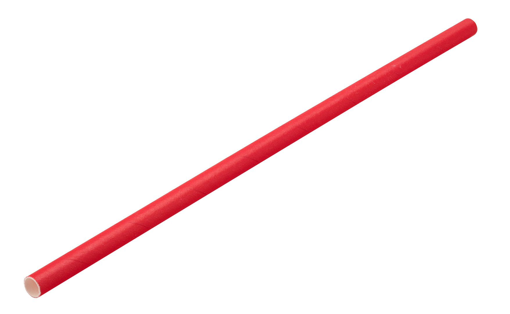 Paper Solid Red Straw 8